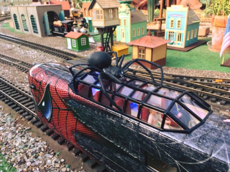 lego spiderman train set